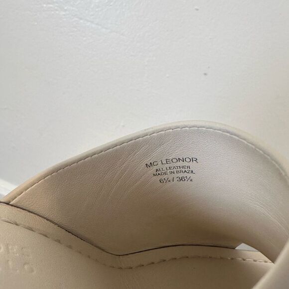 Mercedes Castillo leather upper& lining wedge sandal Brazilialuxe brand size 6,5 - Picture 8 of 15